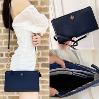 🎀 (สด-ผ่อน) กระเป๋าสะพาย สีกรม 67318 Carter Slim Crossbody 9.5 นิ้ว สี ROYAL NAVY * ป้ายหาย*