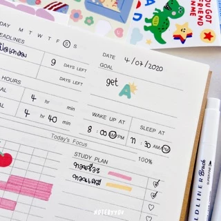 [สันขดลวด] แพลนเนอร์ | study planner จดได้นาน 4 เดือน