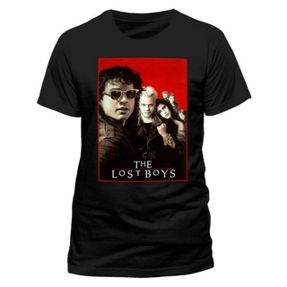 T-shirt  เสื้อยืดแขนสั้น พิมพ์ลายภาพยนตร์ The Lost สีดํา สไตล์คลาสสิก เหมาะกับของขวัญวันเกิดวันพ่อ สําหรับผู้ชายS-5XL