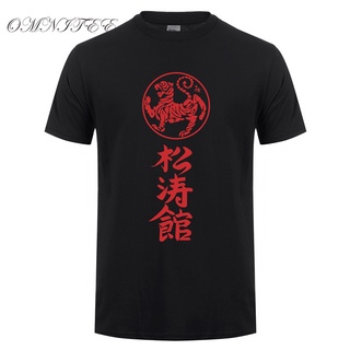[COD]เสื้อยืดแขนสั้น ผ้าฝ้าย พิมพ์ลาย Kanji Shotokan Karate แฟชั่นฤดูร้อน สําหรับผู้ชายS-5XL