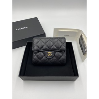 Used like newww chanel trifold wallet HL29 ghw