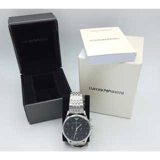 นาฬิกา EMPORIO ARMANI MENS AR1863 CLASSIC 43 MM QUARTZ CHRONOGRAPH พร้อมกล่อง (ใหม่)