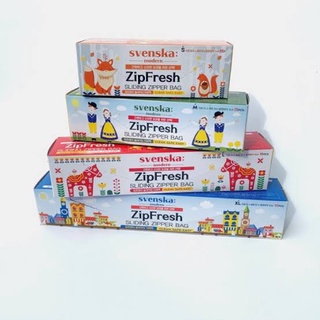 [พร้อมส่ง/แถม แท่นยึดถุง] Svenska ชุดถุงอเนกประสงค์ซิปล็อค เก็บอุปกรณ์ ถนอมอาหาร ZipFresh ขนาด S/M/L/XL