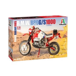 พลาสติก โมเดล ประกอบ ITALERI สเกล 1/9 B.M.W. R80 G/S 1000 Paris Dakar 1985 (4641)