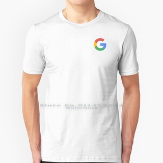 เสื้อผ้าผชเสื้อยืด ผ้าฝ้ายแท้ 100% พิมพ์ลายโลโก้ Google Youtube สีโครเมี่ยมS-5XL