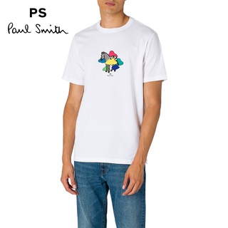 เสื้อยืด พิมพ์ลายโลโก้ม้าลาย PS Paul Smith สําหรับผู้ชาย