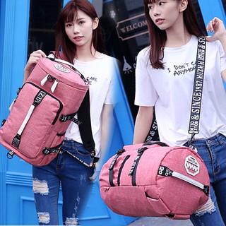 3in1 Backpack Bag กระเป๋าเป้เดินทาง กระเป๋าสะพายหลัง ถือ รุ่น BA-169(สีชมพูอ่อน)