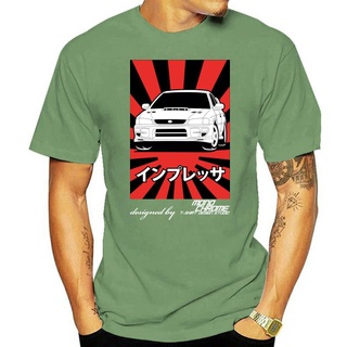 เสื้อยืดผ้าฝ้าย เสื้อยืด ผ้าฝ้าย 100% พิมพ์ลาย Impreza WRX Type-RA STi Version V GC8 สําหรับผู้ชาย