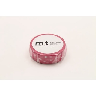 mt masking tape R heart spot (MT01D331R) / เทปตกแต่งวาชิ รุ่น R ลาย heart spot แบรนด์ mt masking tape ประเทศญี่ปุ่น