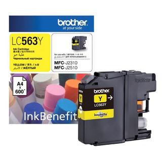 ตลับหมึกอิงค์เจ็ท สีเหลือง Brother LC-563Y/Brother Yellow Ink Cartridge LC-563Y