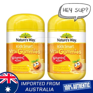 Natures Way Natures Way Kids Smart Vita Gummies Vitamin C + Zinc 60 Gummies x 2