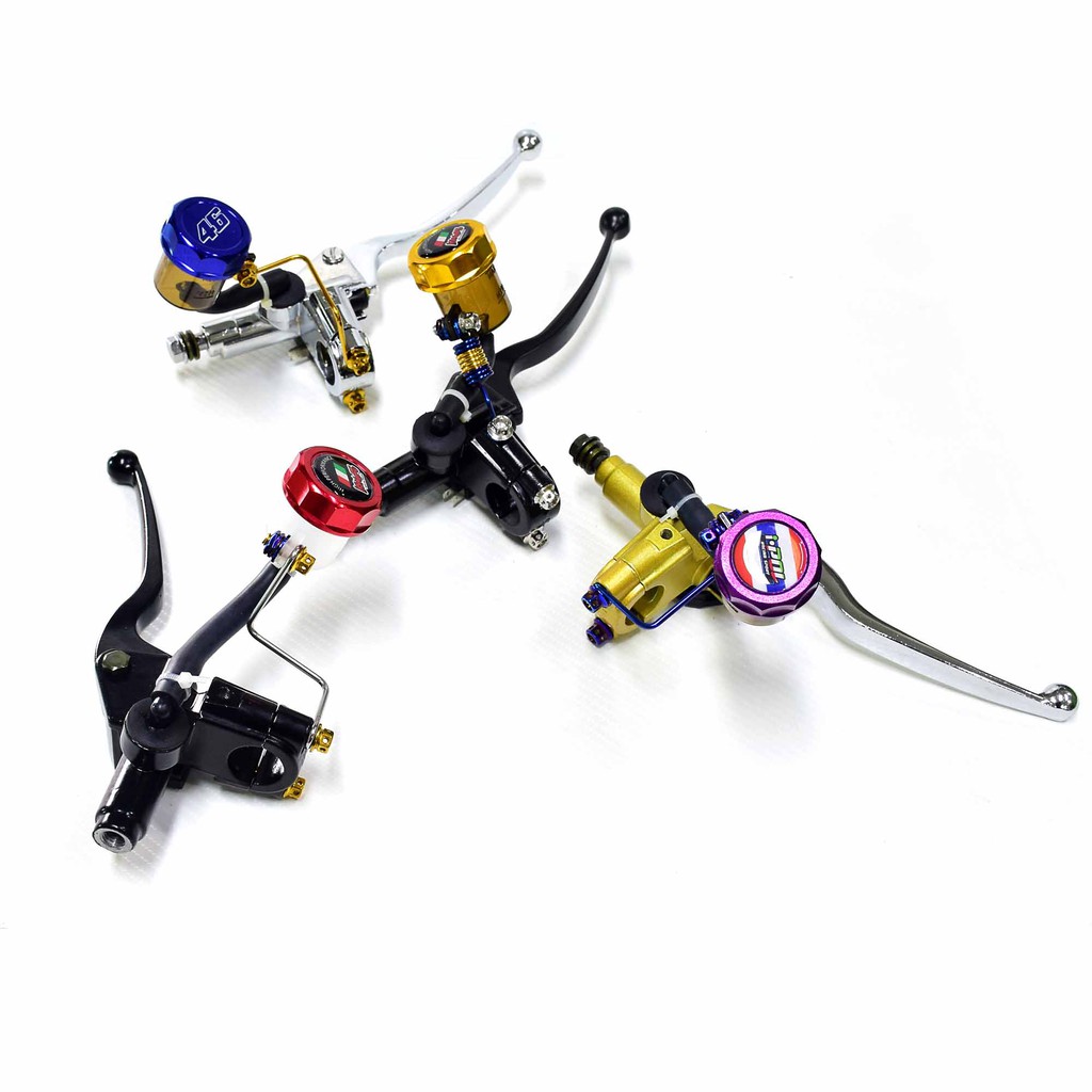 ชุดปั้มลอยแต่ง ปั้มเบรค์ดิสเบรค์หน้า/ปั้มลอยพร้อมน็อตแต่ง(รวมรุ่น) WAVE/SONIC/LS/Dream Super Cub/Ten