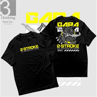 เสื้อยืด พิมพ์ลาย 2 TWO TWO TAK 2 STROKE TWO STROKE INDONESIA LOVERS GARA 2 TAK NO SMOKE NO POKE คุณภาพสูงSize S-5XL