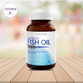 Vistra Odorless Fish Oil 1000mg 75 Capsules วิสทร้า โอเดอร์เลส ฟิชออยล์ นำ้มันปลาสูตรรับประทานง่าย ไม่มีกลิ่นคาว