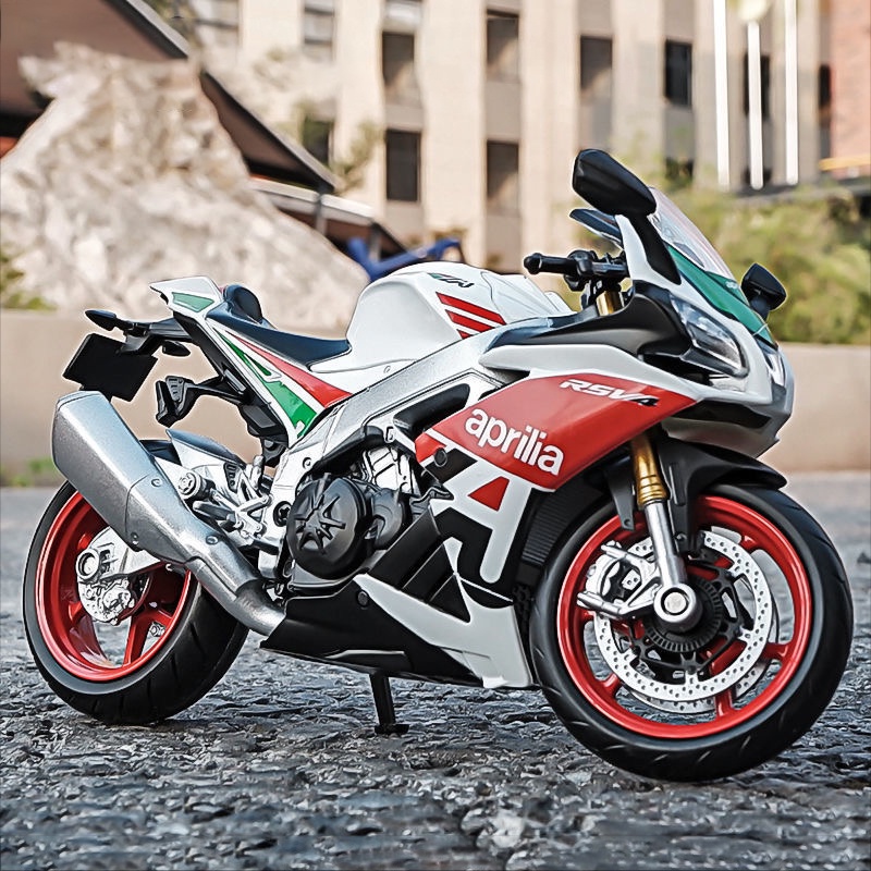 โมเดลรถจักรยานยนต์ Aprilia RSV4 RR1000 สเกล 1:12 ของเล่นสําหรับเด็กผู้ชาย ผู้หญิง ของขวัญวันเกิด