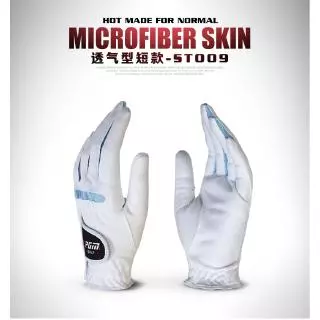 หน้าจีเอ็ม ถุงมือกอล์ฟสุภาพสตรีถุงมือไมโครไฟเบอร์มือระบายอากาศนุ่ม