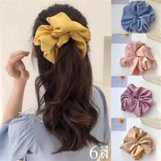 CICI 【20cm】ยางรัดผมโดนัท ยางมัดผมเกาหลี ขนาดใหญ่ Big Donut Elastic Hair Rope Tie Ribbon Hair Bands