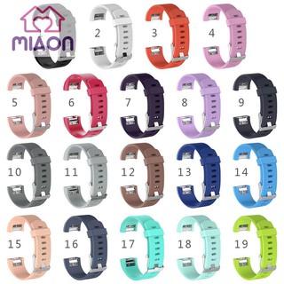 miaon สายนาฬิกาข้อมือซิลิโคนสําหรับ fitbit charge 2 # 8y