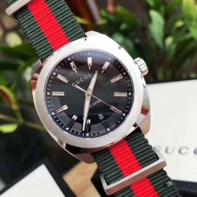 GUCCI 🔴 GG2570 NYLON เขียว/แดง แท้🏷️สด-ผ่อน🏷️