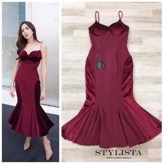 แม็กซี่เดรสสายเดี่ยว คัตติ้งเป้ะ TAG :: STYLISTA Code:: ST01507