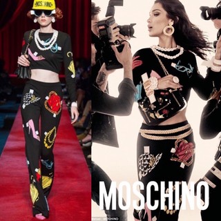 MOSCHINO SET(ครอป+กางเกง)