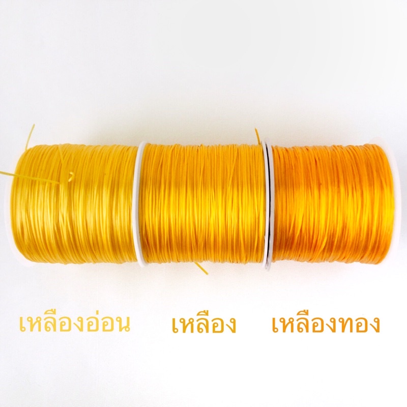 ไหมยืด เข็ม ร้อยลูกปัด ร้อยกำไลหิน ไหมยืดญี่ปุ่น 1 ม้วน ยาว 46-50 เมตร แบ่งขาย 2 เมตร เข็มร้อยลูกปัด ราคา ถูกที่สุด ดีลบีเคเค แกลเลอรีภาพที่ 4
