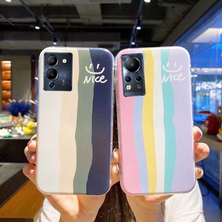 ใหม่ เคสโทรศัพท์มือถือ ซิลิคอน TPU นิ่ม ใส กันกระแทก ลายสายรุ้ง สร้างสรรค์ สําหรับ Infinix Note 12 G96 5G G88 11 HL 2022