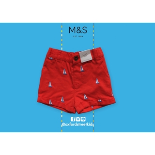 ✅ [0-3M] M&amp;S Sailboats Shorts กางเกงขาสั้นเด็ก