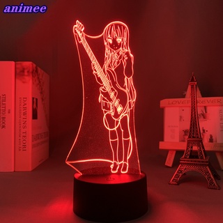 โคมไฟตั้งโต๊ะอะคริลิค Led ลาย K On Mio Akiyama 3d สําหรับตกแต่งห้องนอนเด็ก ของขวัญวันเกิด+W*Y