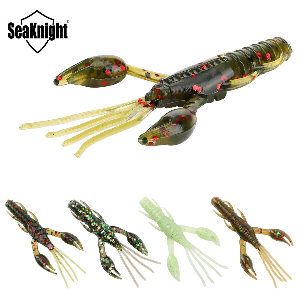 SEAKNIGHT < 8ชิ้น > < เหยื่อตกปลา > < 60มม. 1.8ก> อัศวินทะเล สล020 เหยื่อตกปลาสําหรับตกปลาเหยื่อกุ้งประดิษฐ์นุ่ม
