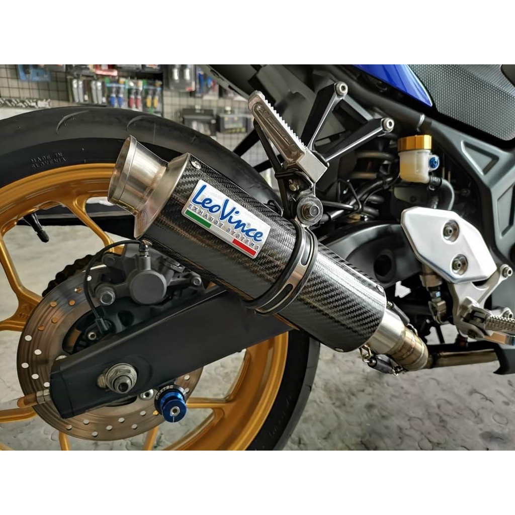 ปลายท่อแต่ง LeoVince GP Corsa คาร์บอนแท้ คอสวม2นิ้ว - รูปที่ 2