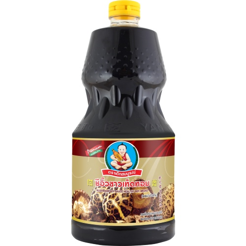 ตราเด็กสมบูรณ์ ซีอิ๊วขาวเห็ดหอม 2000 มล. / Deksomboon Brand Mushroom Soy Sauce 2000ml