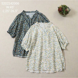 เชิ้ตคอตตอนผ้านิ่มมากงานญี่ปุ่น japanese styled cotton shirt floral print