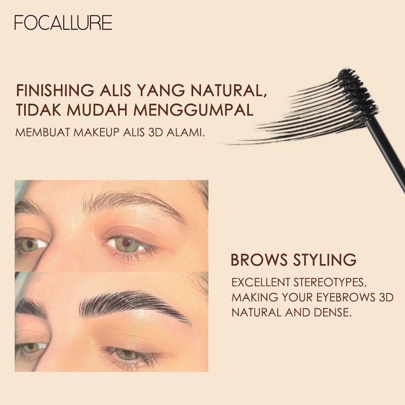 Focallure มาสคาร่าปัดคิ้ว กันน้ำ กันเหงื่อ กันมัน ติดทนนาน มี 4 สี - รูปที่ 4