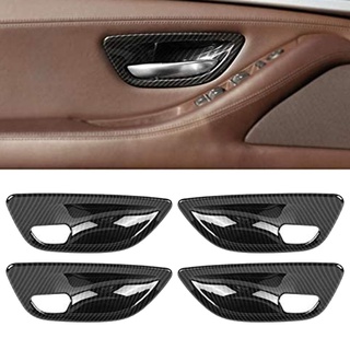 [Dealslickr5 ] ฝาครอบมือจับประตู คาร์บอนไฟเบอร์ สําหรับ BMW 5 Series F10 2011-2016 4 ชิ้น