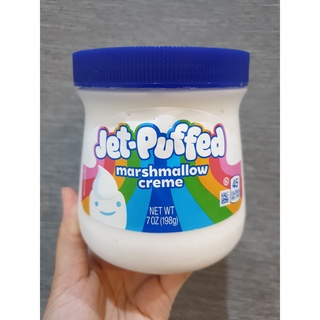 พร้อมส่ง !! มาร์ชเมลโลว์แบบครีม ตราคราฟท์ 198 กรัม Kraft Jet Puffed Marshmallow Creme 198 g.