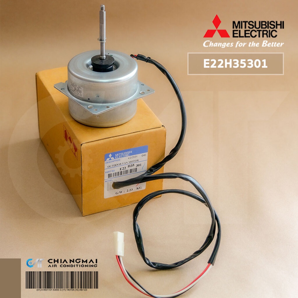 E22H35301 (แทน E22B16301) มอเตอร์แอร์ Mitsubishi Electric มอเตอร์แอร์มิตซูบิชิ มอเตอร์คอยล์ร้อน RA6V