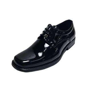 IQ STYLE รองเท้าคัทชูผู้ชายผูกเชือก (หนังแก้ว) รหัส135