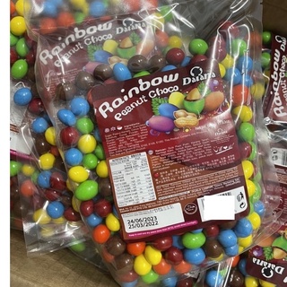 Daiana Rainbow Peanut Choco มี Halal  น้ำหนัก 500g BBF 01/01/24