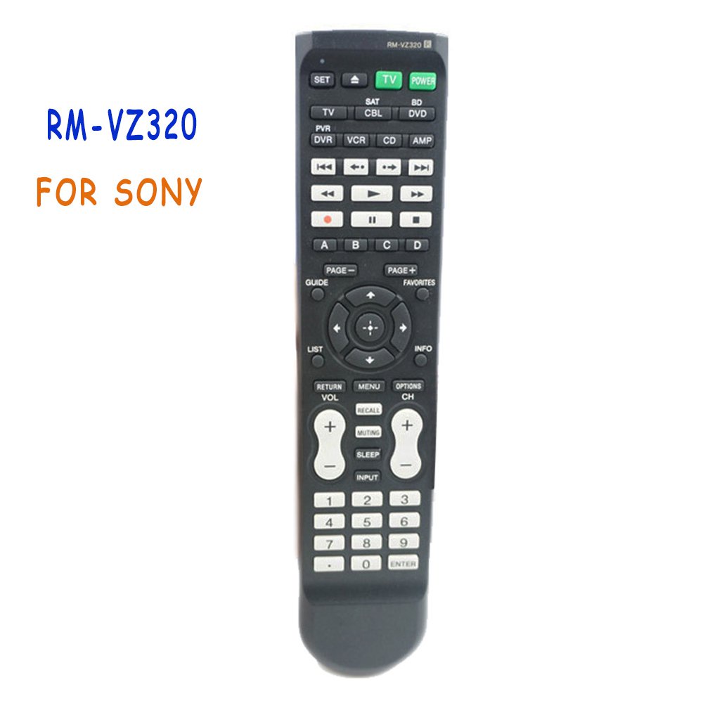 รีโมตคอนโทรล RM-VZ320 ของแท้ มือสอง สําหรับ SONY TV DVD BD DVR PLAYER 7-Device Function RMVZ320 RM-VLZ620