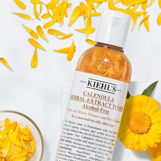 AUG01 ส่งฟรี Kiehls Calendula Herbal Extract Alcohol Free Toner 250ml โทนเนอร์ปรับสภาพผิว