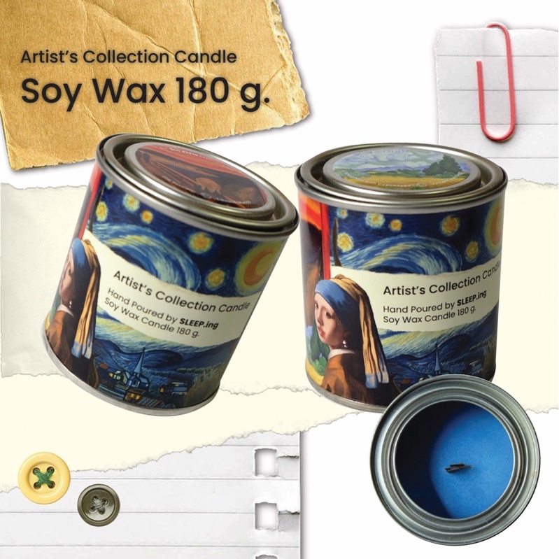 เทียน 180g. SLEEP.ing Artist's collection candle