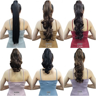 แฮร์พีช หางม้าหนีบ 6สไตล์ คุณภาพอันดับ1 HOT หนา 150g.(พร้อมส่ง)