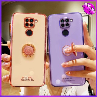 กรณี Redmi Note9 case phone เคสโทรศัพท์ซิลิโคนเรียบง่ายพร้อมขาตั้งสําหรับ กรณี note9 case phone soft