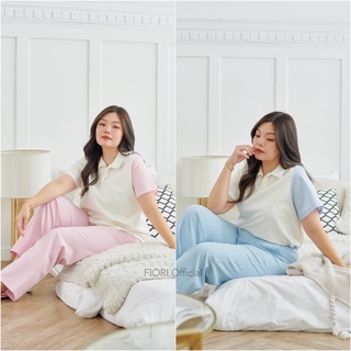 เสื้อสาวอวบ Cutter/แขน2สี/XL-5XL//FIORI