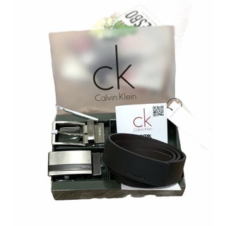 เซ็ตเข็มขัด พร้อมที่เจาะ ของแท้ "CALVIN KLEIN" BELT AND BUCKLE 2 IN 1 ชุดเซ็ทเข็มขัดสุดคุ้ม