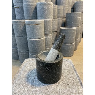 ครกหิน ทรงกระบอก 4.5 นิ้ว พร้อมสาก