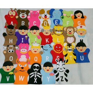 หุ่นมือ ตัวอักษร A-Z