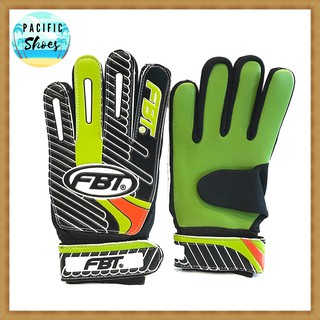 FBT ถุงมือผู้รักษาประตู ถุงมือโกล รุ่น GG1 สีดำเขียว goalkeeper gloves