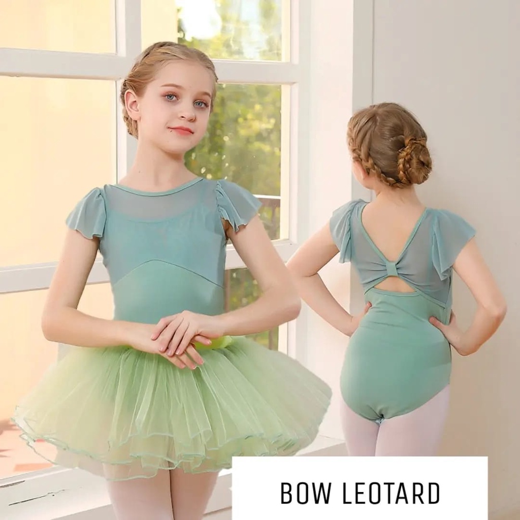 MILANBERRY BOW LEOTARD CHILDRENS BALLET CLOTHES BALLERINA GYMNASTIC AKROBAT GYMNASTICS